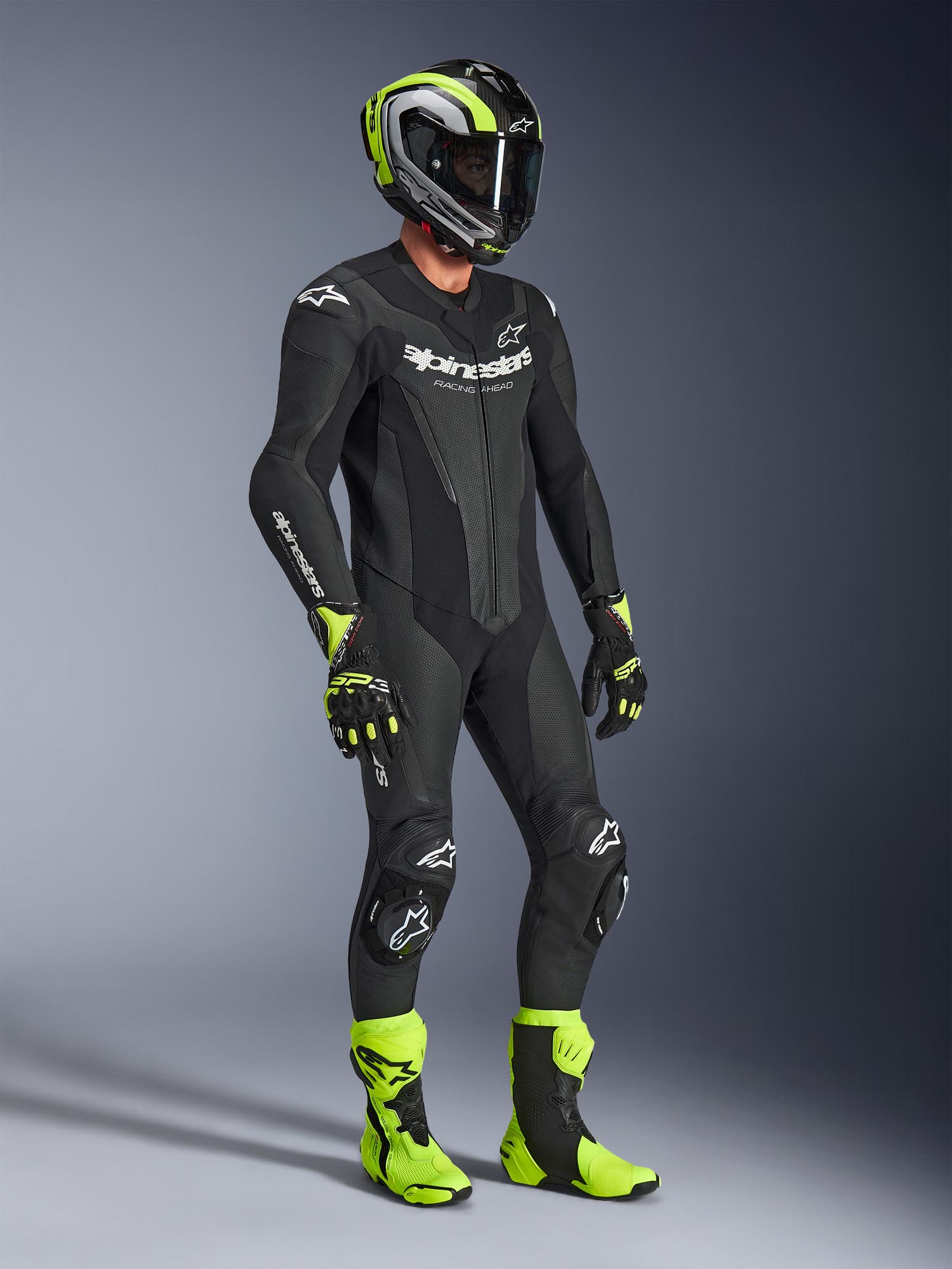 Alpinestars GP Force V2 Eendelig Motorfietsleren pak Zwart 64 Figuur 11