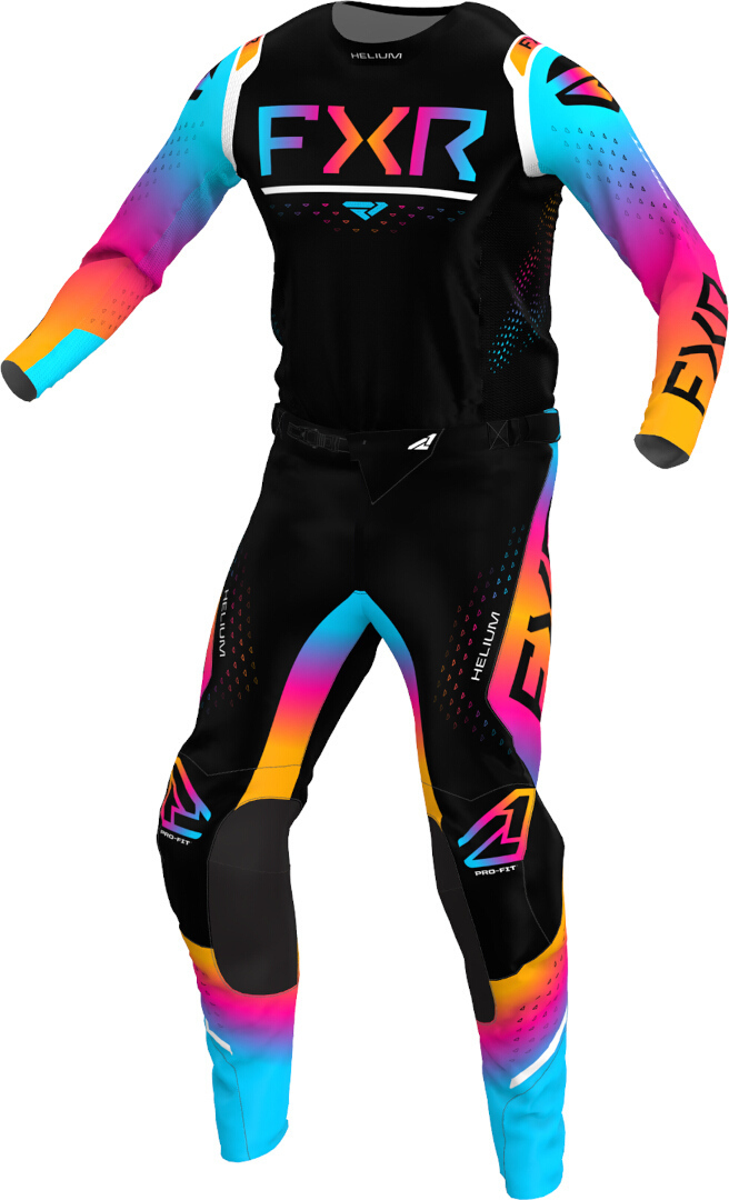 FXR Helium 2023 Motocross Jersey black/multicoloured L Figure 3