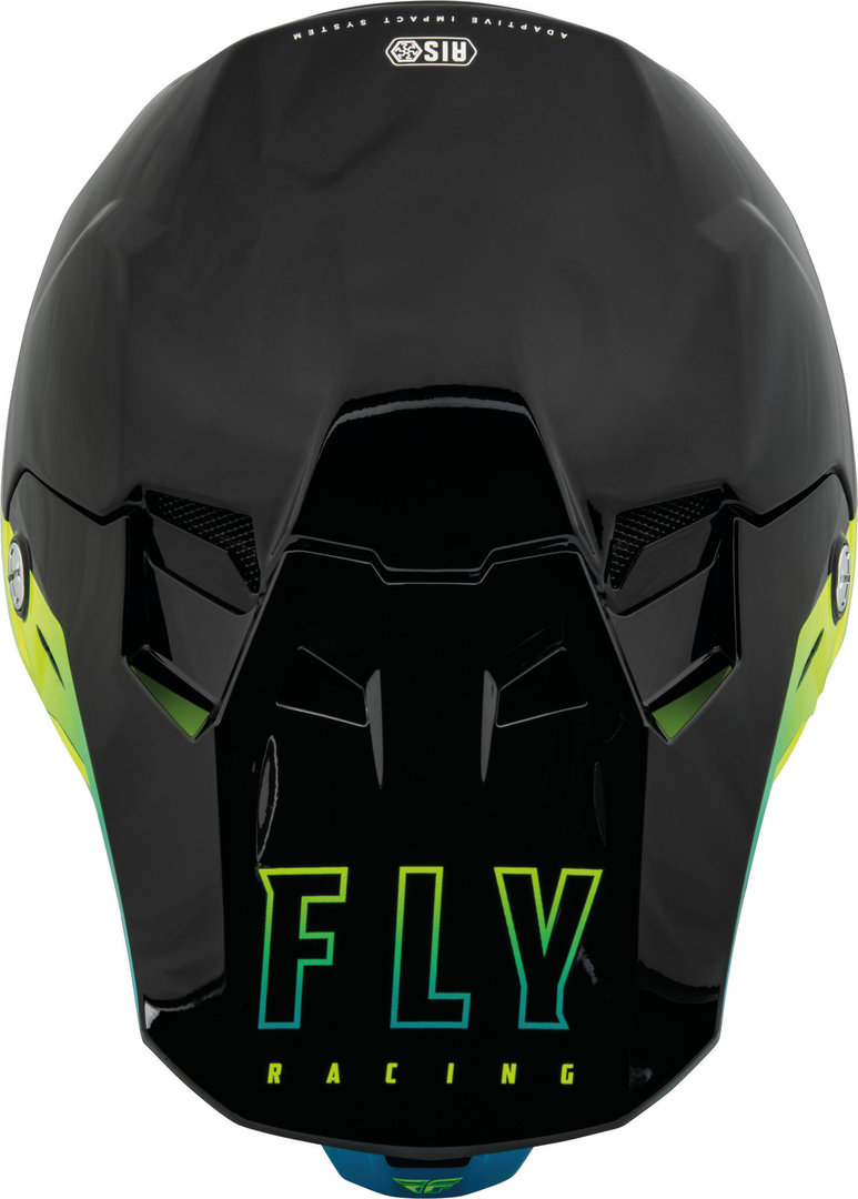 Fly Racing Formula CC Centrum Capacete de Motocross preto/azul/amarelo S (56) Figura 2
