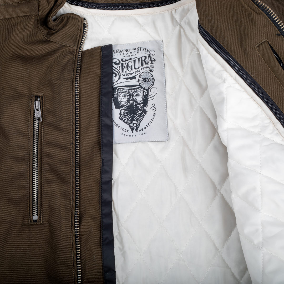 Segura Leyton Motorcycle Textile Jacket Khaki L Figure 6