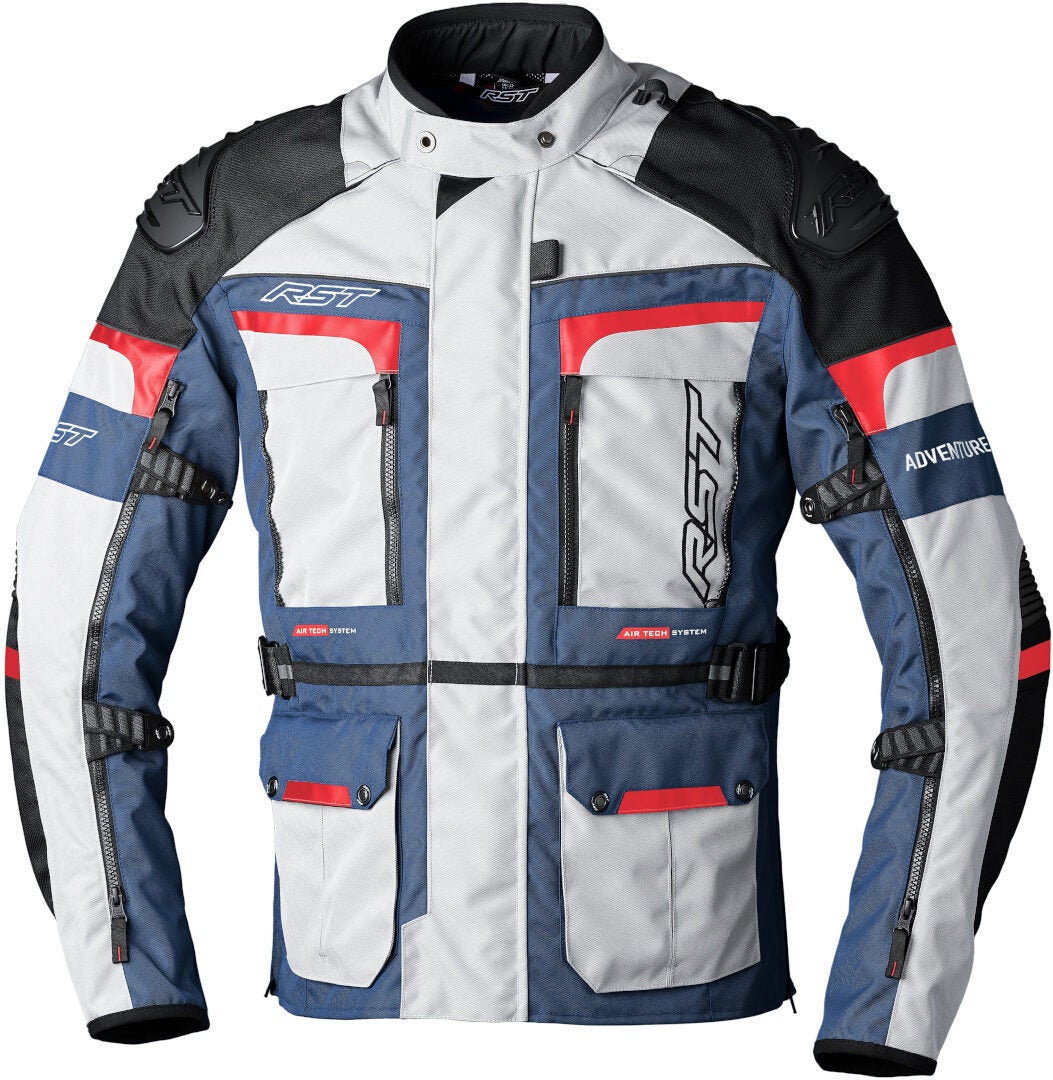 RST Pro Series Adventure-X Ladies Motorcycle Textile Jacket blue/white/red S Figure 1