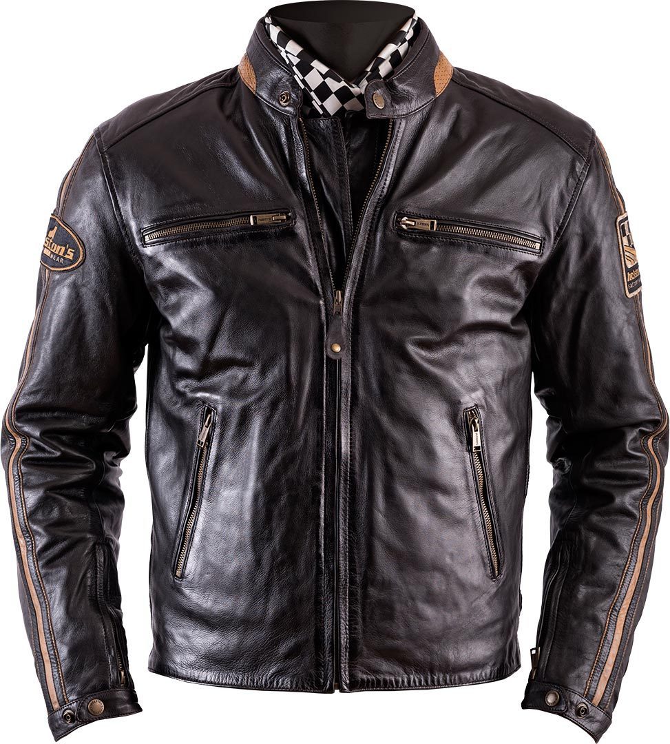 Helstons ACE Rag Motorcycle Leather Jacket brown 3XL Figure 1