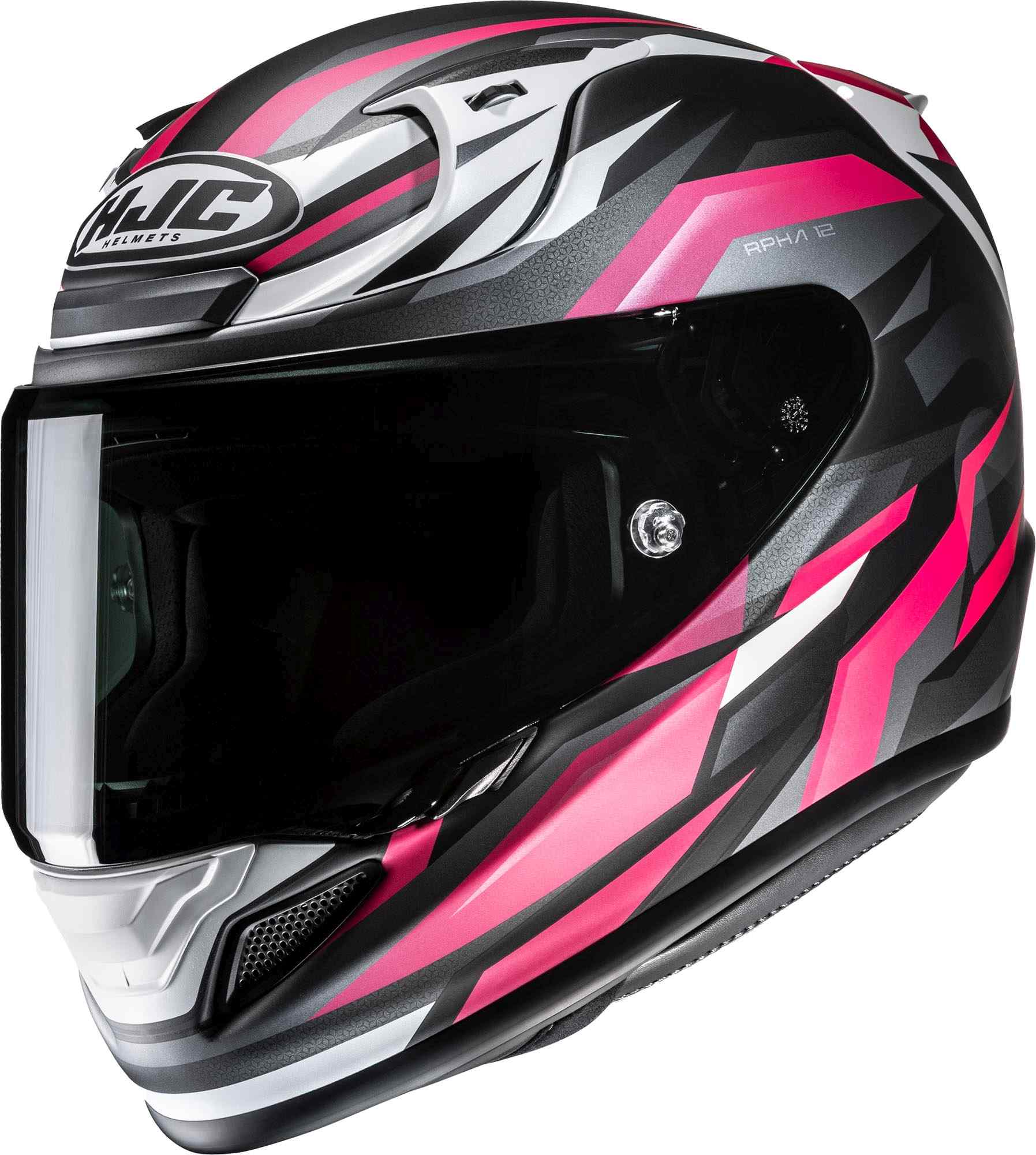 HJC RPHA 12 Dravix Casque Blanc/Gris/Rose S (55/56) Figure 1