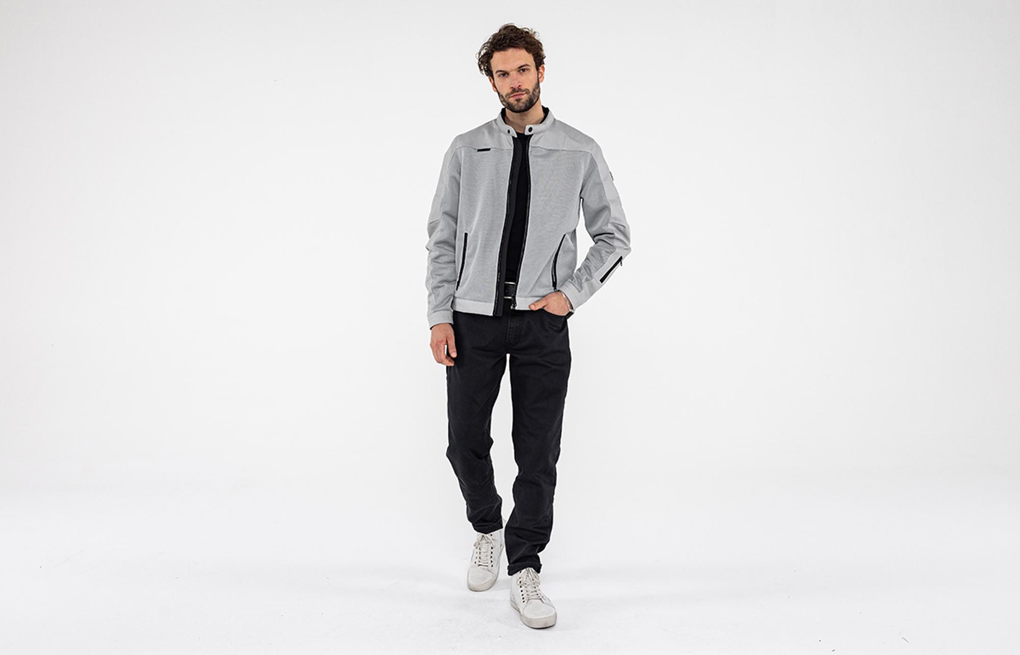 John Doe Aero Mesh geperforeerd motorfiets textieljas Wit 5XL Figuur 10