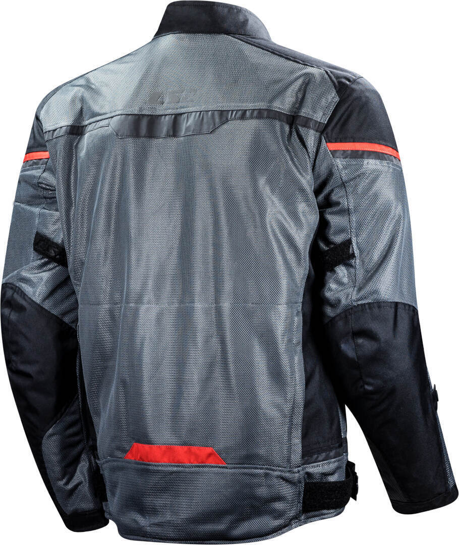 LS2 Riva waterproof Motorcycle Textile Jacket black/grey/red M Figure 2
