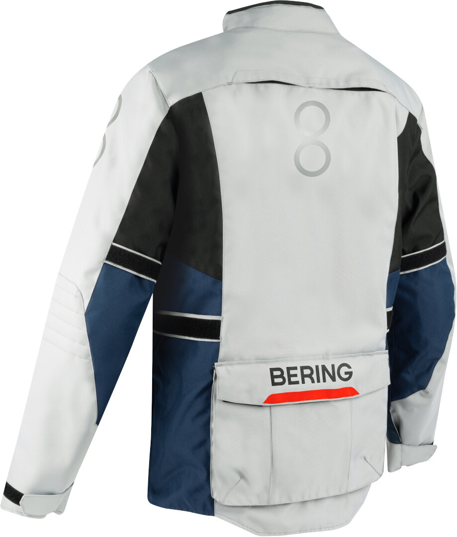 Bering Siberia waterproof Motorcycle Textile Jacket grey/blue/red XL Figure 2