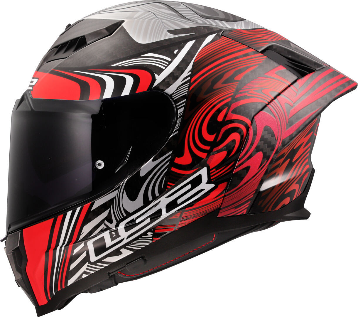 LS2 FF807 Dragon Enthum Carbon Casco carbonio/rosso/bianco S (55/56) Figura 3