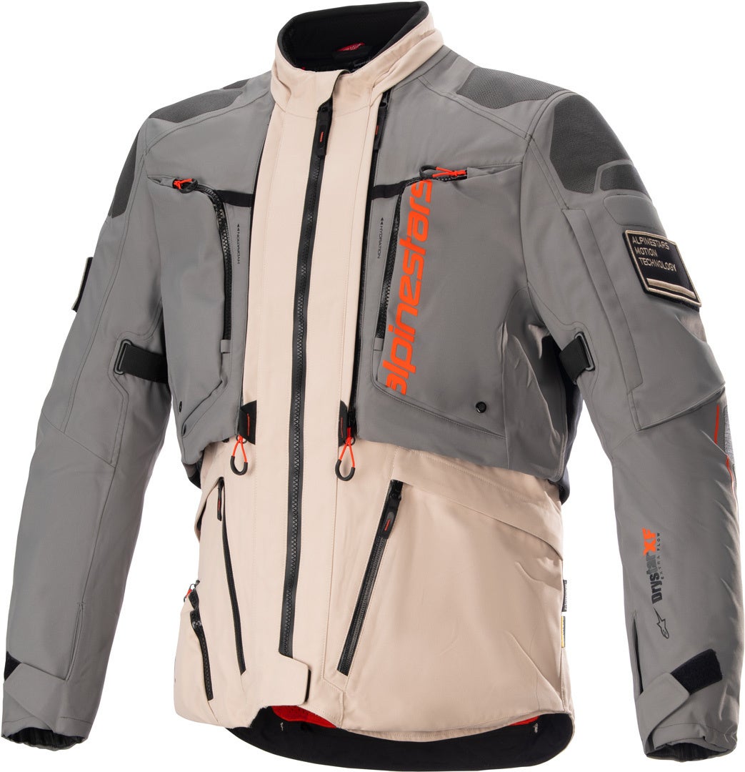 Alpinestars AMT-10 R Drystar® XF waterproof Motorcycle Textile Jacket grey/beige L Figure 1
