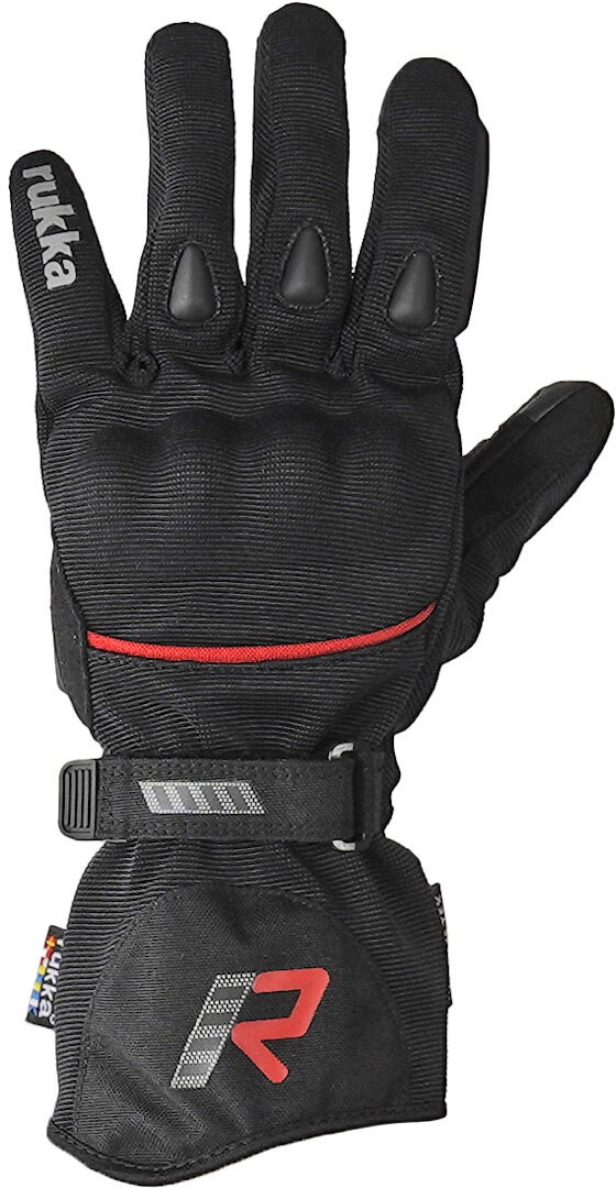 Rukka Virve 2.0 GTX Gants de moto pour dames noir/rouge 9 Figure 1