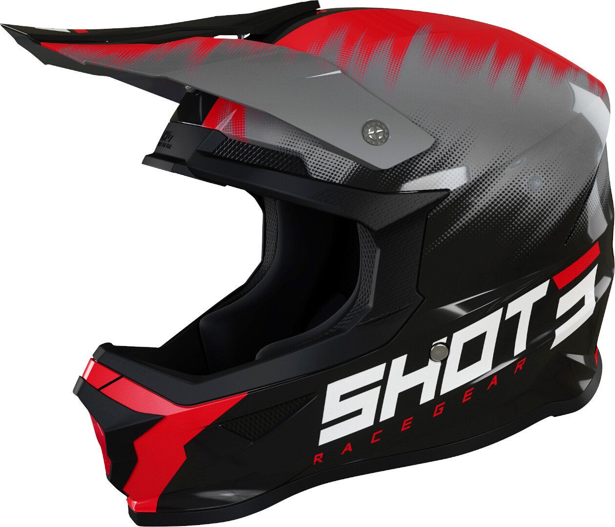 Shot Furious Versus Motocross Helm schwarz/rot L (59/60) Abbildung 1