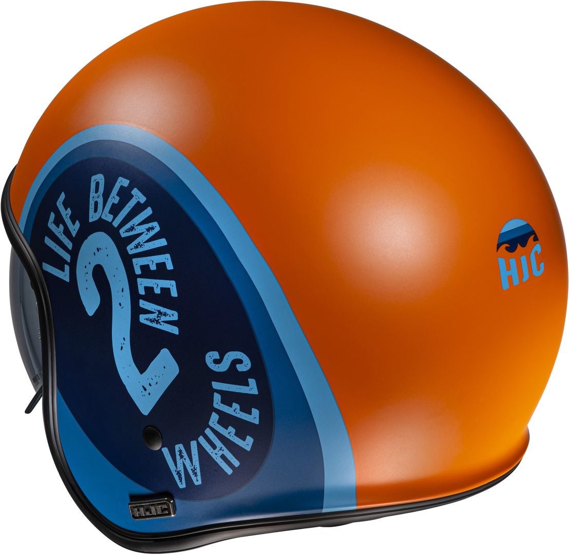HJC V30 Harvey Jet hjelm orange/blå L (58/59) Figur 2
