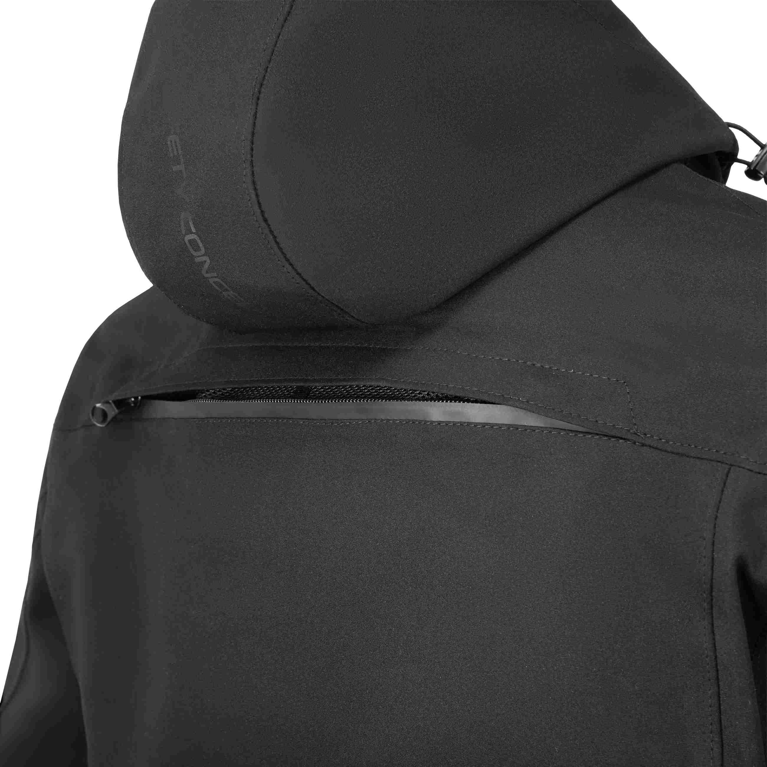 Seca District waterdichte motorfiets textieljas Zwart M Figuur 3