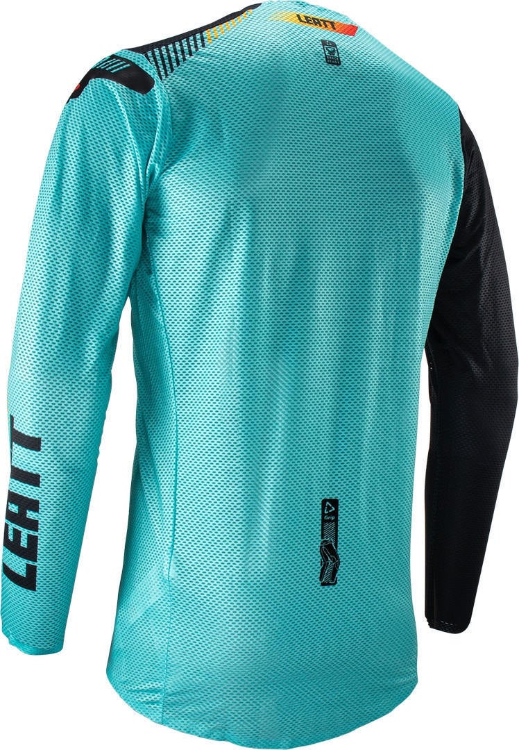 Leatt 5.5 Ultraweld Contrast Motocross trøje Sort/turkis L Figur 2