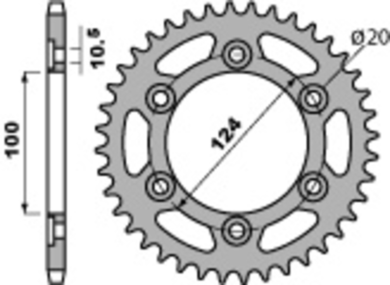 PBR Couronne acier C45 standard 1027 - 520 Figure 2