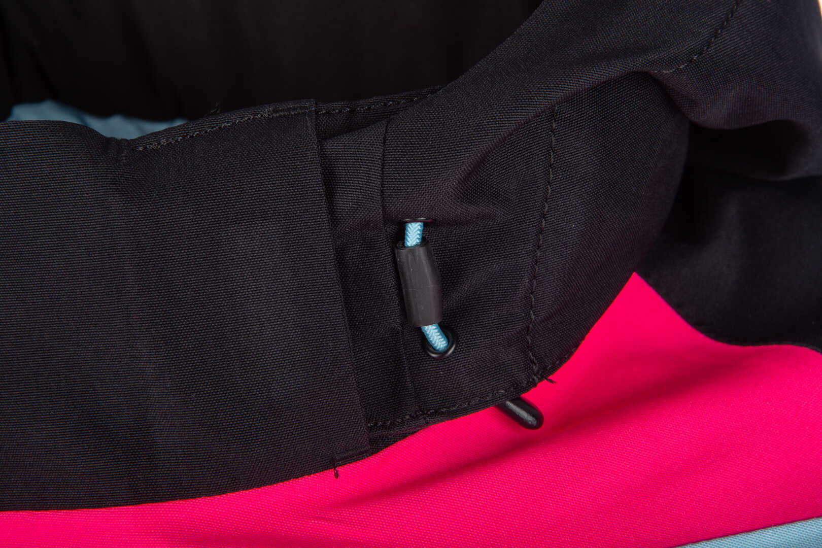 Klim Vailside Dame snescooterdragt i ét stykke sort/lyseblå/pink Short XS Figur 3