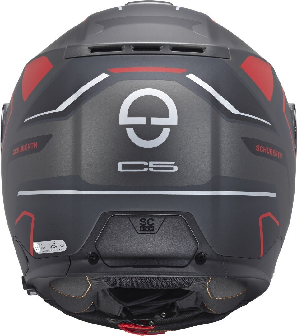 Schuberth C5 Omega Helm anthrazit matt/schwarz/rot XXXL (65) Abbildung 6