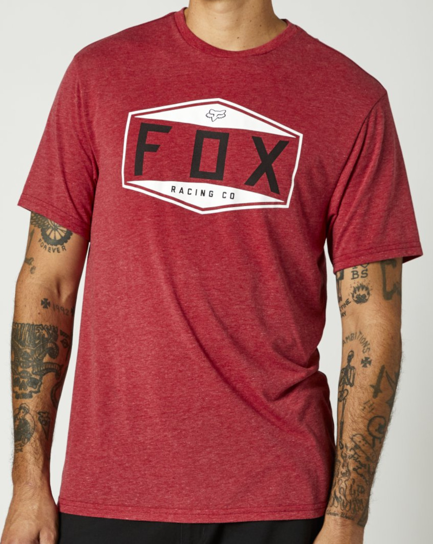 FOX Emblem Tech T-shirt rød S Figur 2