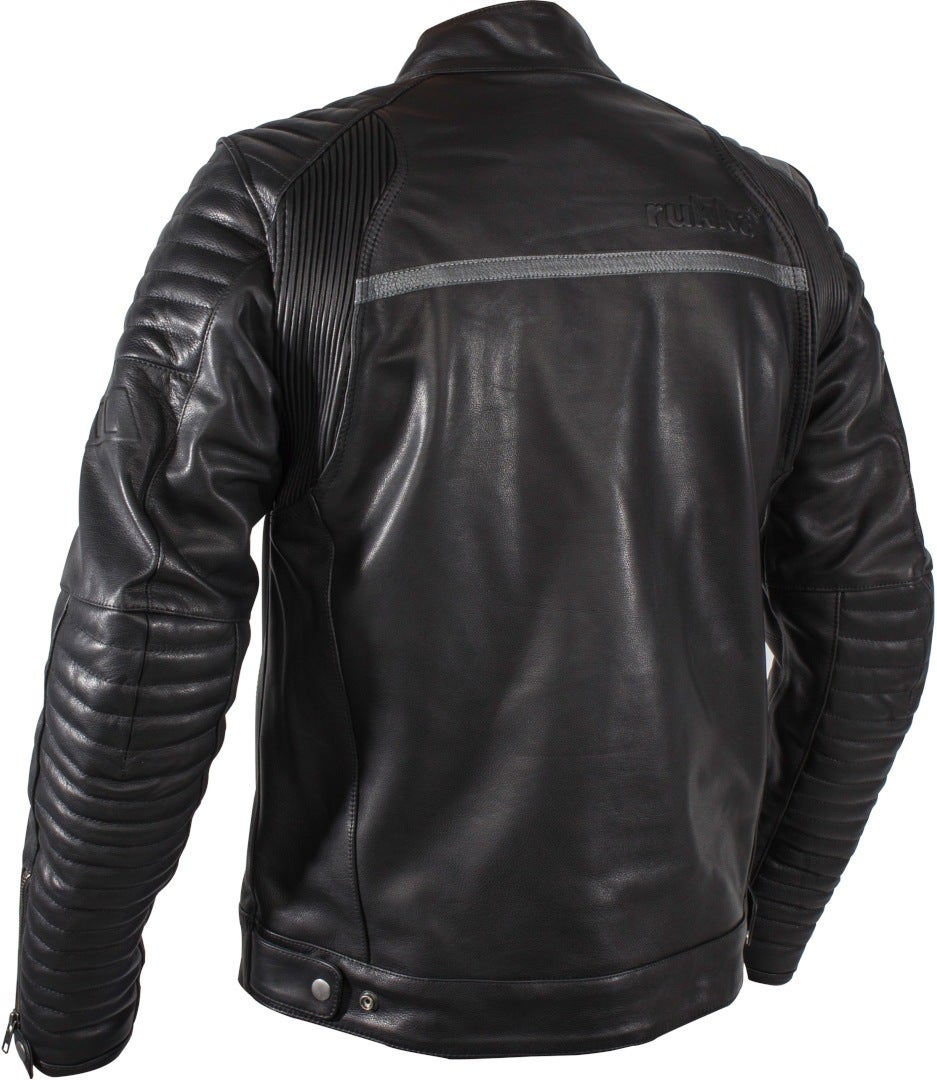 Rukka Yorkton Motorrad Lederjacke schwarz/silber 52 Abbildung 2