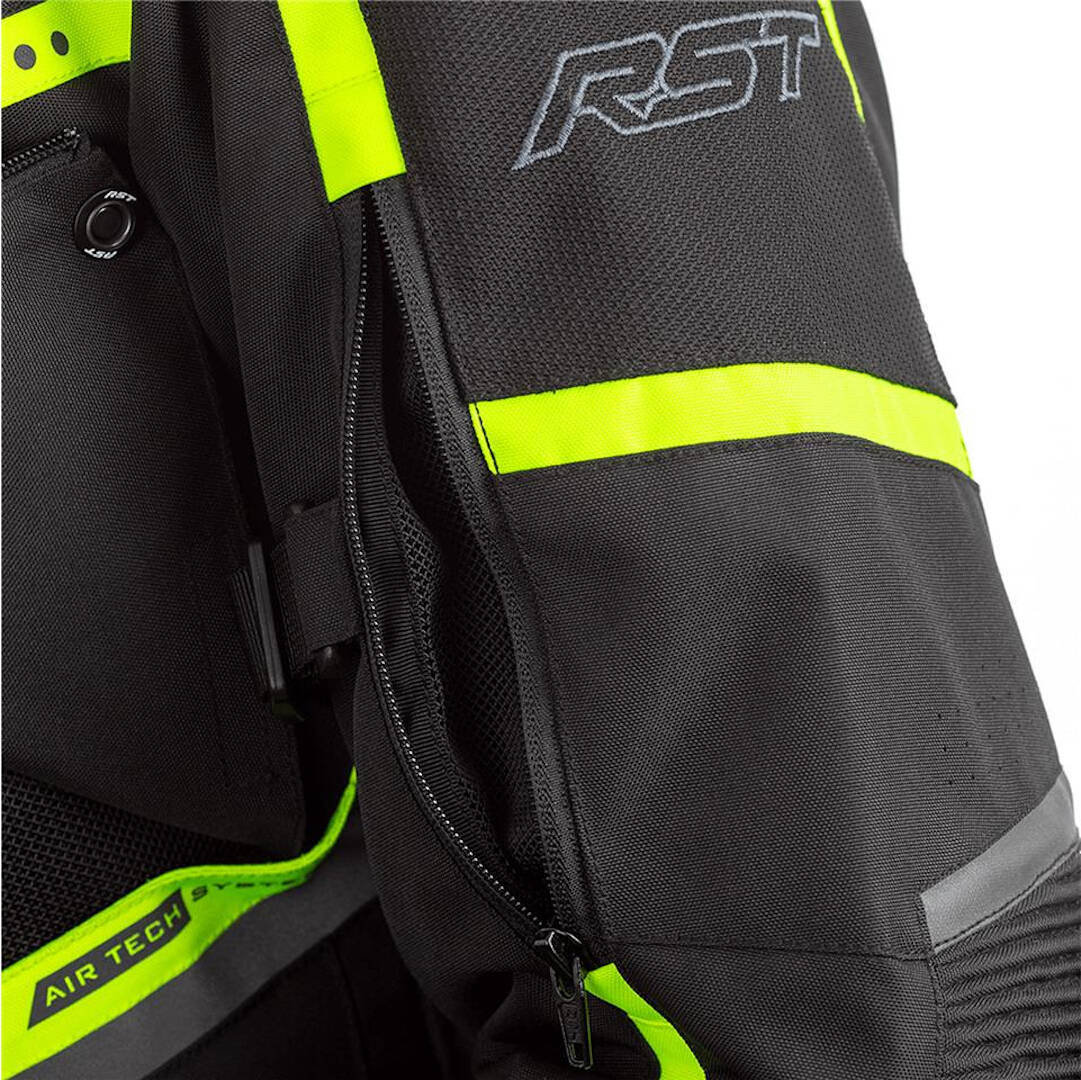 RST Maverick Motorfiets textiel jas zwart/neon 3XL Figuur 4