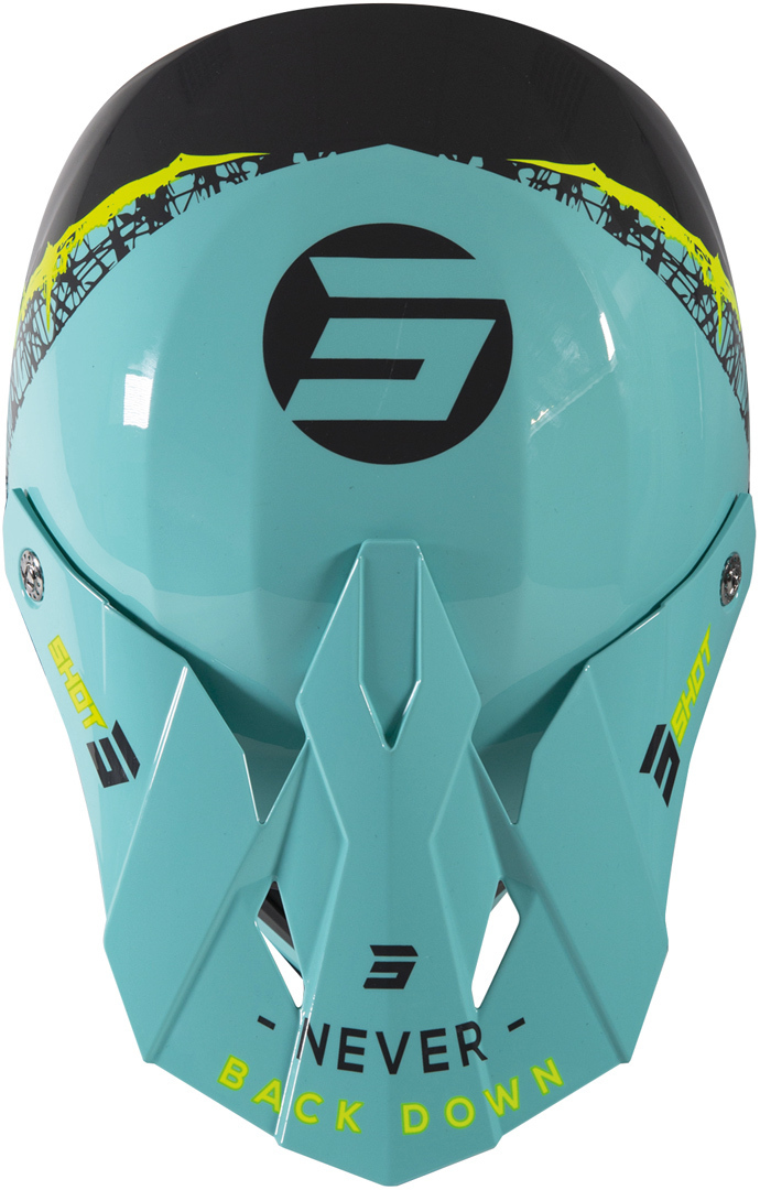 Shot Furious Storm Motocross Hjälm svart/grön XL (61/62) Figur 2
