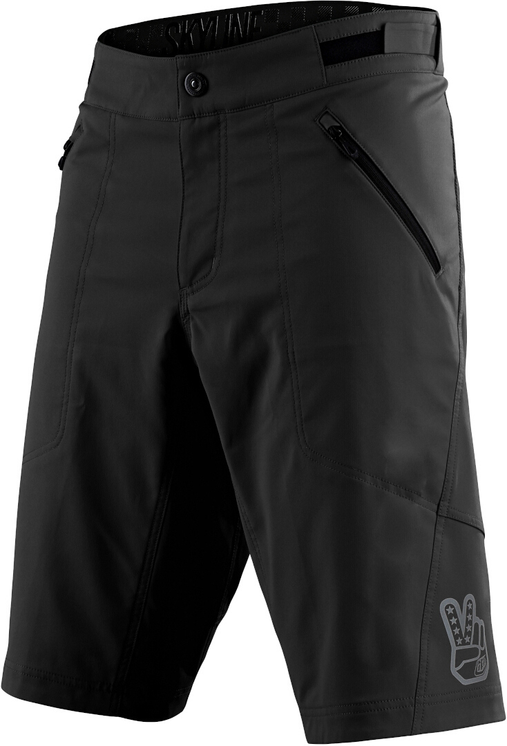 Troy Lee Designs Skyline Solid Shell Fiets shorts Zwart 30 Figuur 1