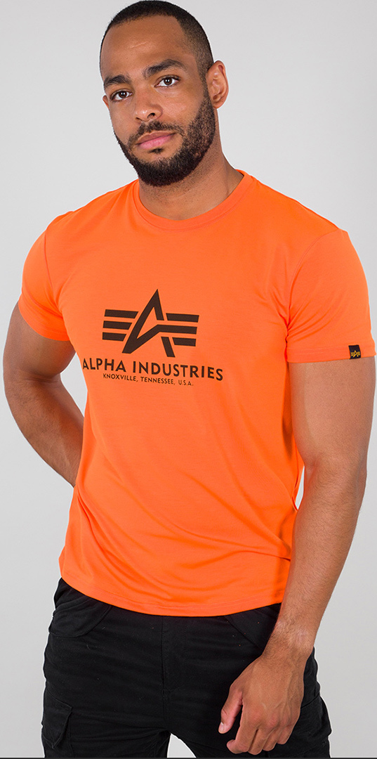 Alpha Industries Basic T-Shirt orange/black L Figure 1