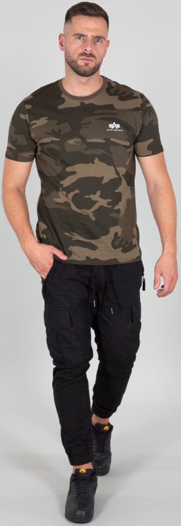 Alpha Industries Backprint Camo Triko Maskování L Obrázek 3