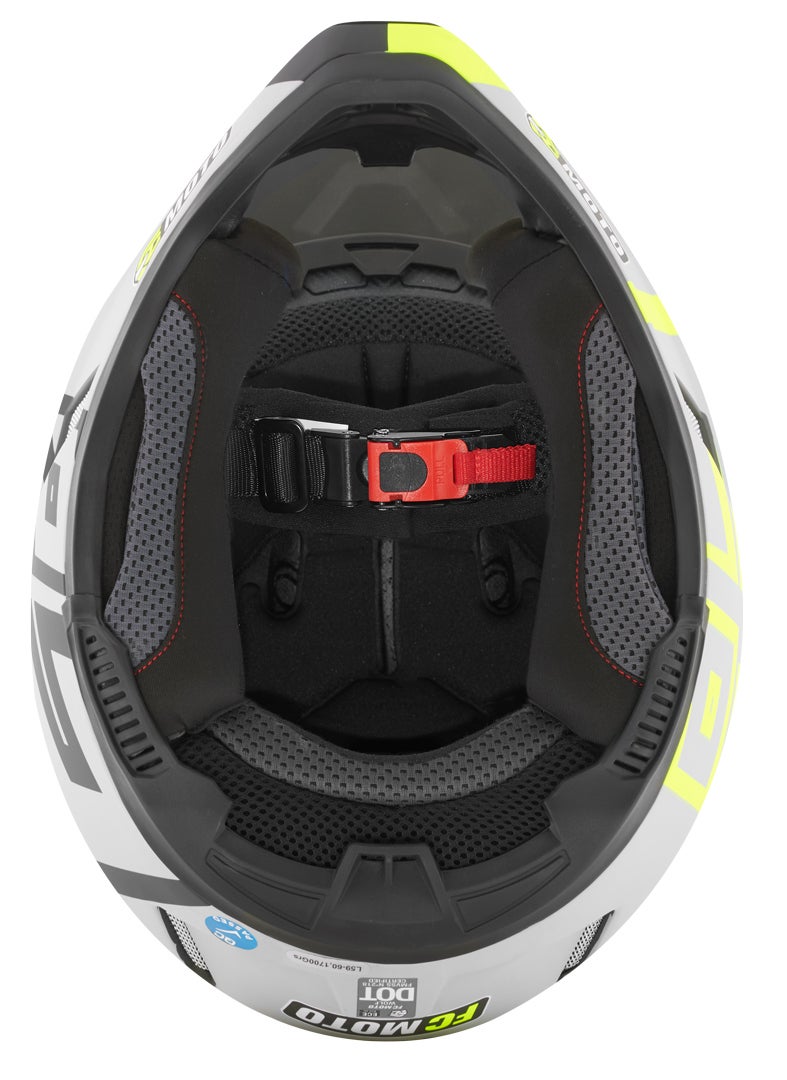 FC-Moto Merkur Flex Casco Motocross nero/giallo S Figura 9