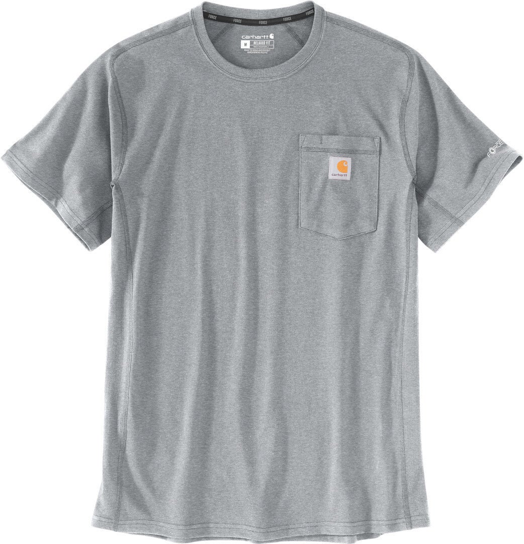 Carhartt Force Relaxed Fit Midweight Short Sleeve Pocket Triko světle šedá M Obrázek 1