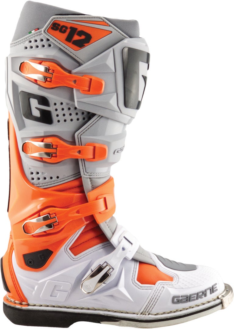 Gaerne SG-12 Motocross Boots grey/white/orange 47 Figure 3
