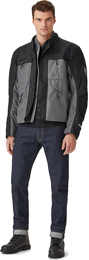 Belstaff Highway Motorcycle Textile Jacket grey/black 4XL Figure 5