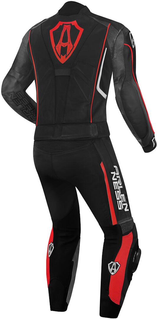 Side view of Arlen Ness Losail Two Piece Leather Suit