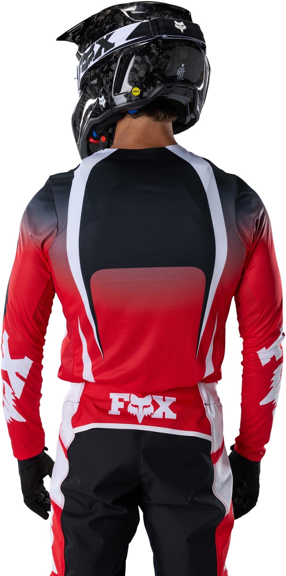 FOX Flexair Thorn 모토크로스 저지 빨강/검정/흰색 2XL 그림 4