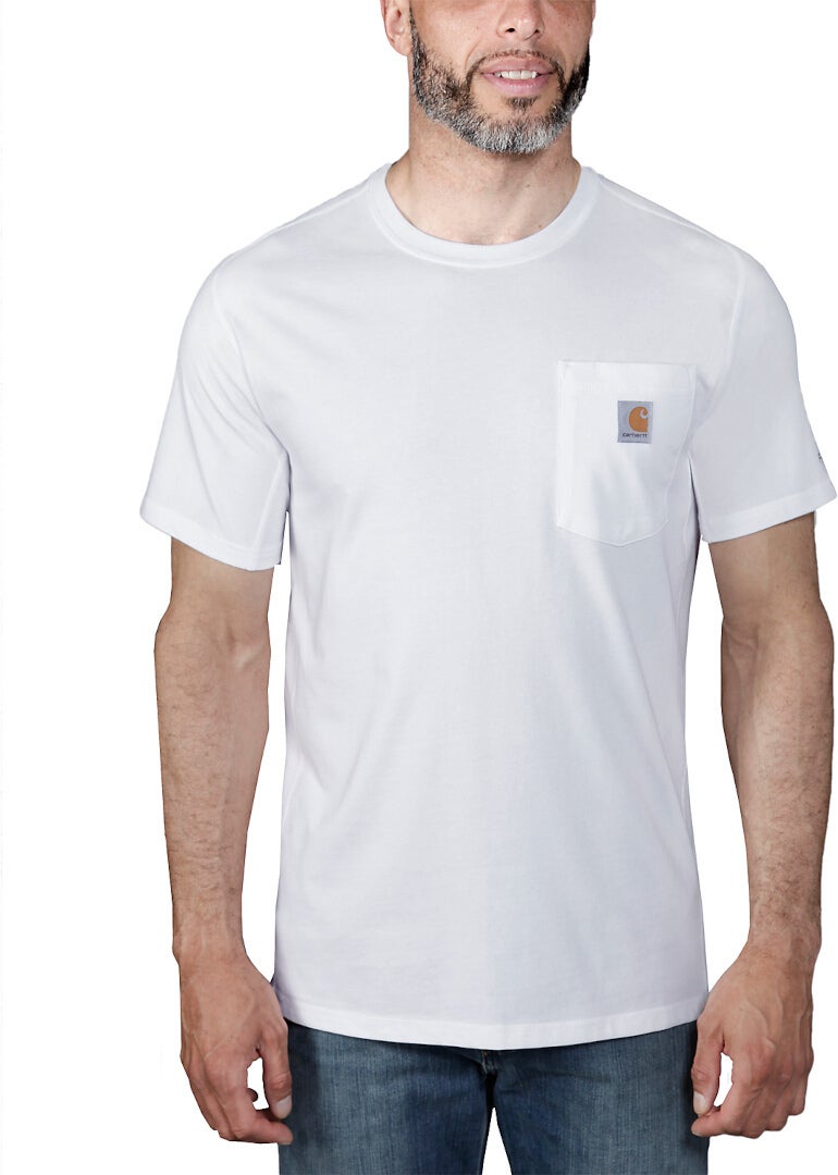 Carhartt Force Relaxed Fit Midweight Pocket Triko bílá L Obrázek 3