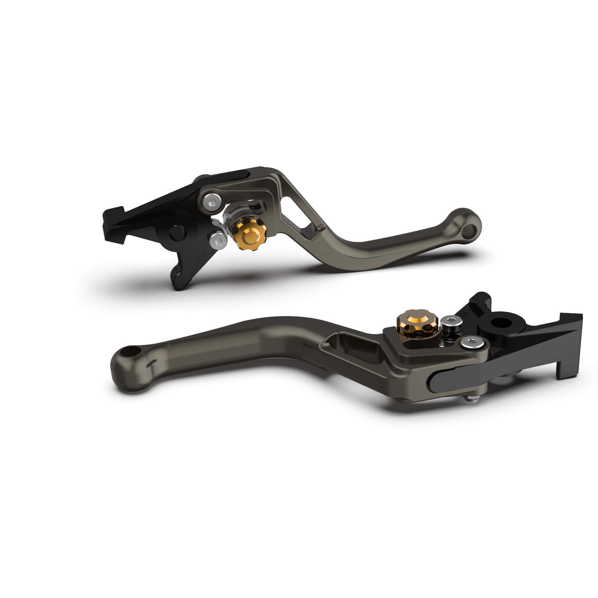 LSL Brake lever BOW R20, short anthracite Gold Figure 1