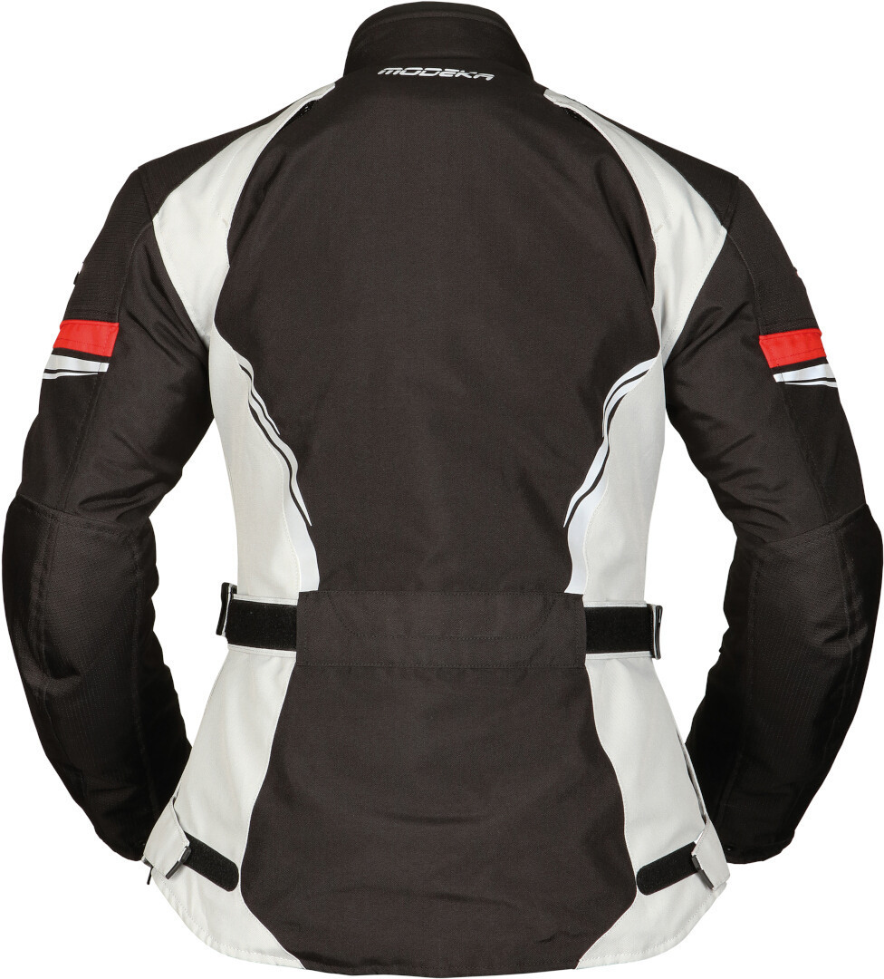 Modeka Violetta Damen Motorrad Textiljacke schwarz/hellgrau 42 Abbildung 4