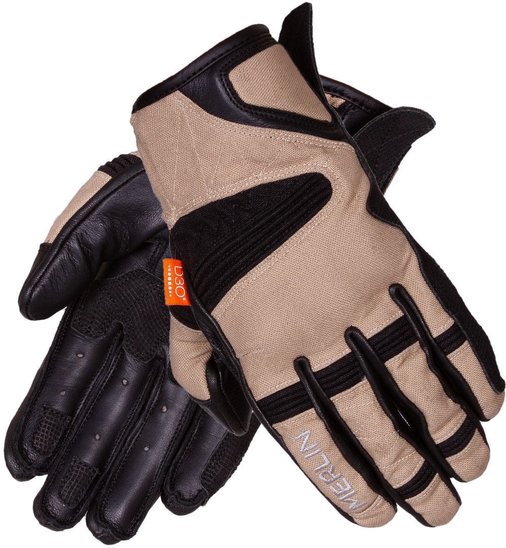 Merlin Mahala Raid D3O Motorradhandschuhe sand L Abbildung 1