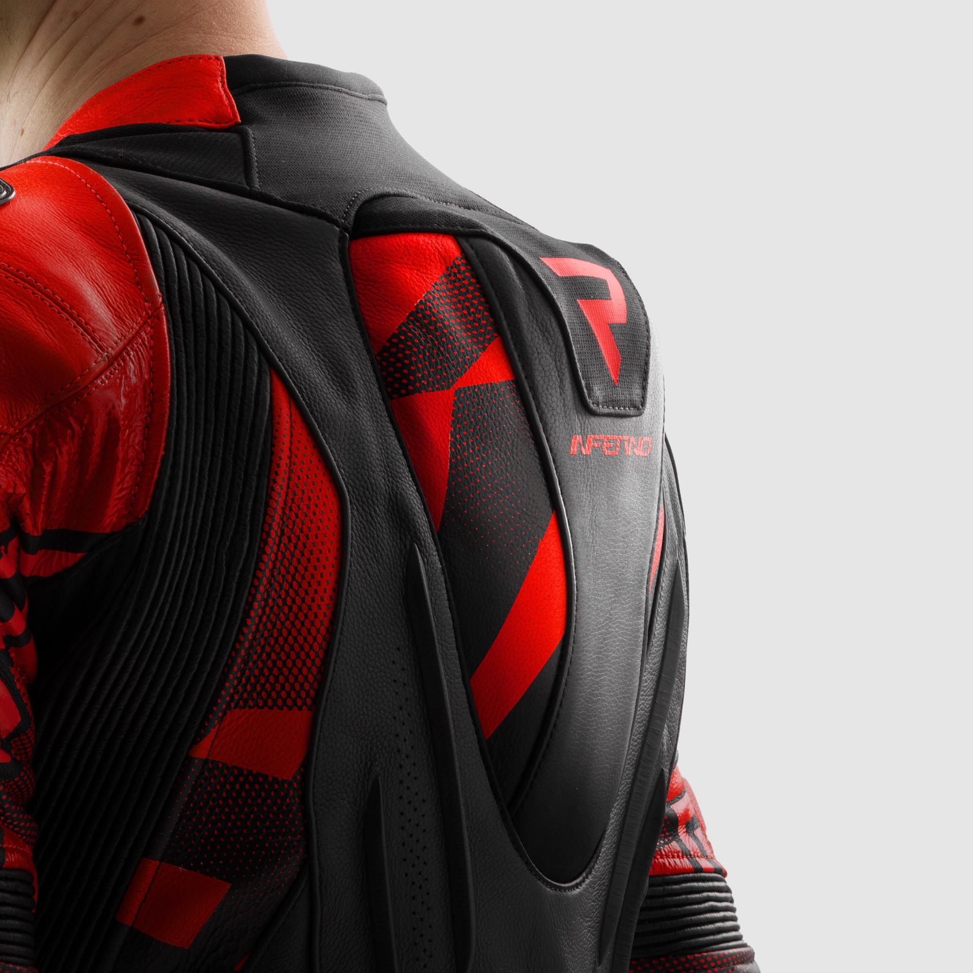 Rebelhorn Inferno Motorcycle Leather Jacket black/red 54 Figure 14