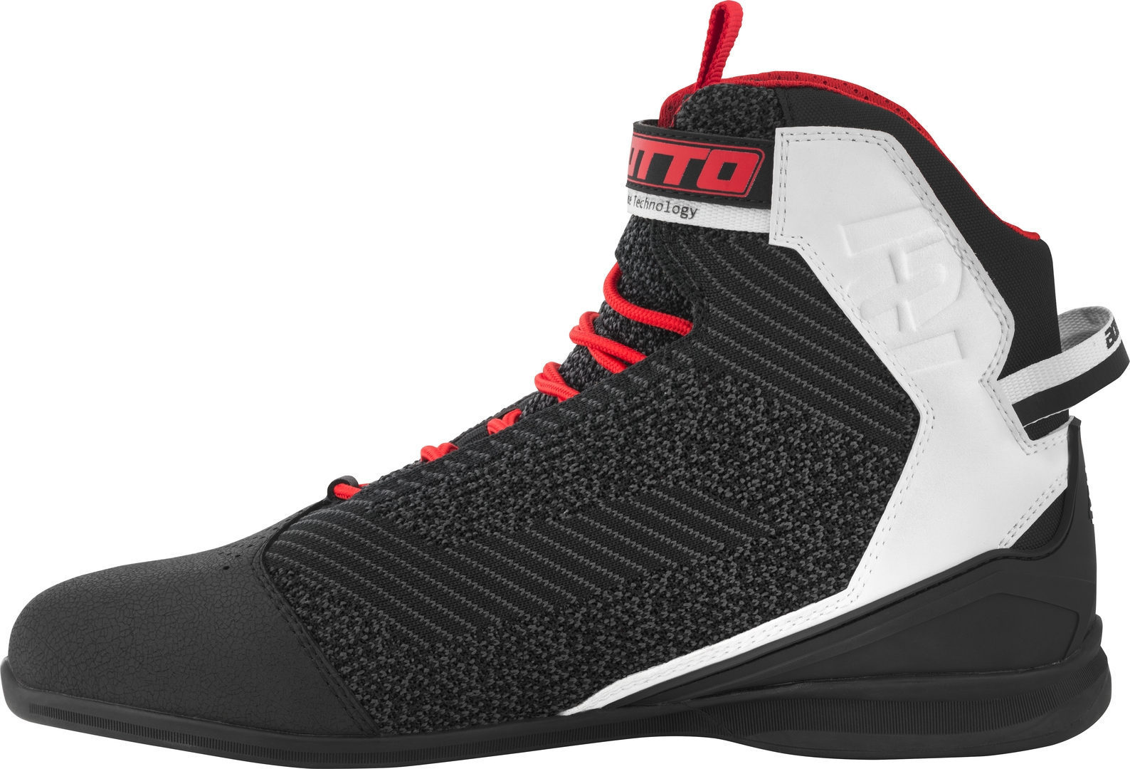 Bogotto Tokyo Pantofi de motocicletă perforați Negru/Alb/Roșu 41 Figura 4