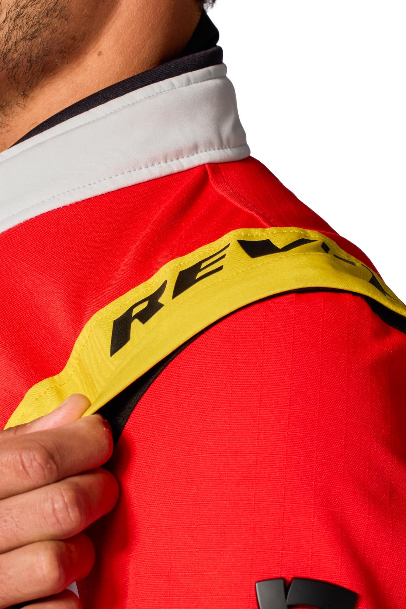 Revit Offtrack 3 H2O Veste textile moto imperméable Rouge/Blanc 2XL Figure 16