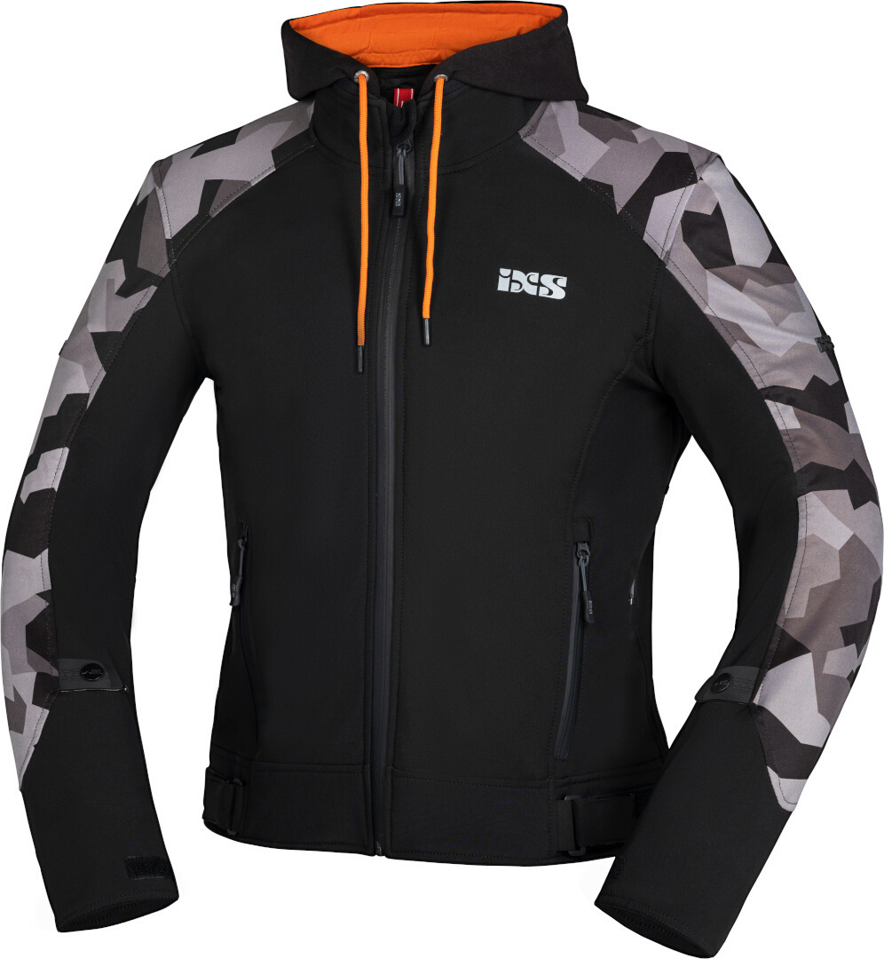 IXS Moto Camo Motocicleta Zip Hoodie Artigo principal Figura 1