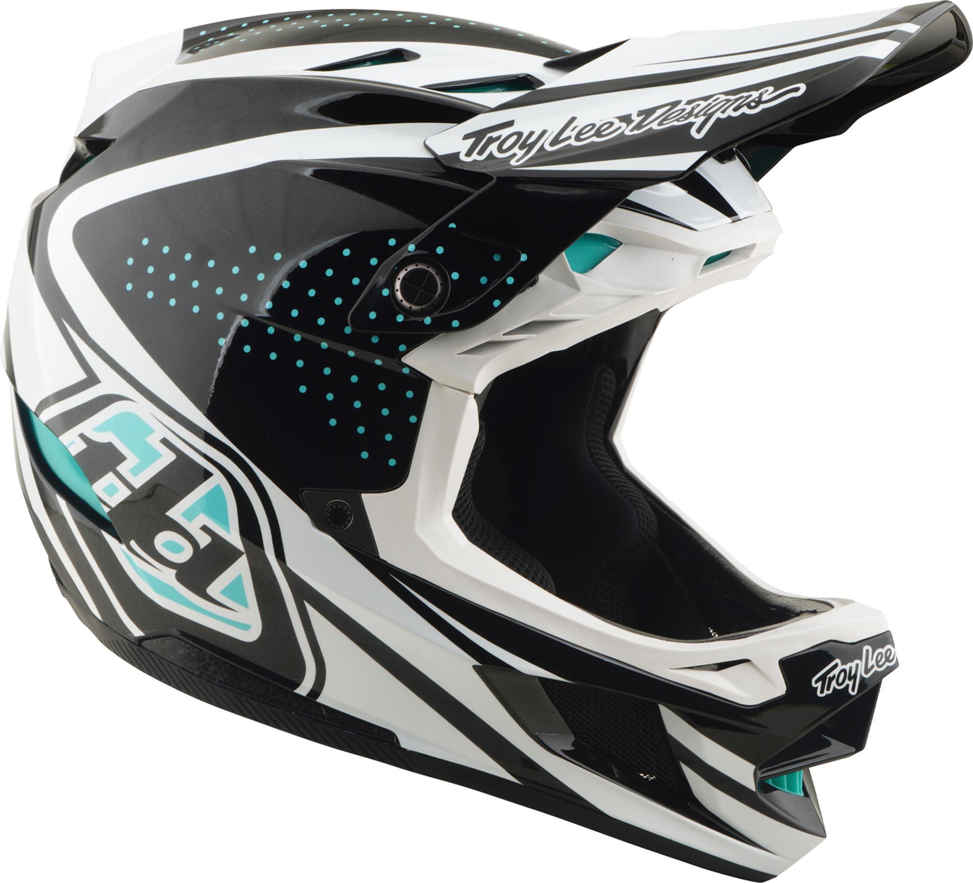 Troy Lee Designs D4 Polyacrylite MIPS The Line Casque de descente Blanc/Noir M (57/58) Figure 2