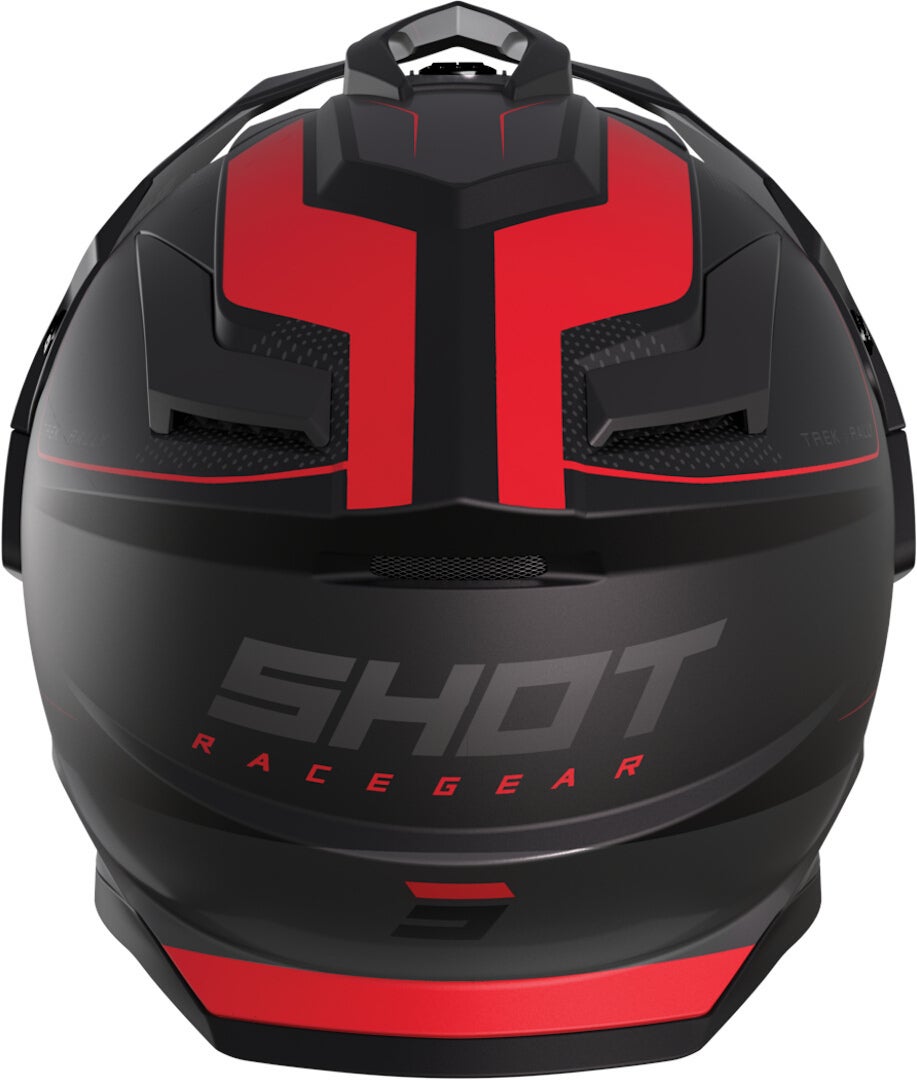 Shot Trek Rally Motocross hjelm sort mat/rød L (59/60) Figur 2