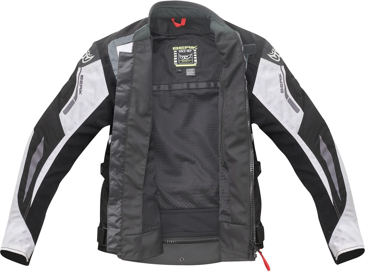 Berik Bad Eye Waterproof Motorcycle Textile Jacket black/white 50 Figure 4