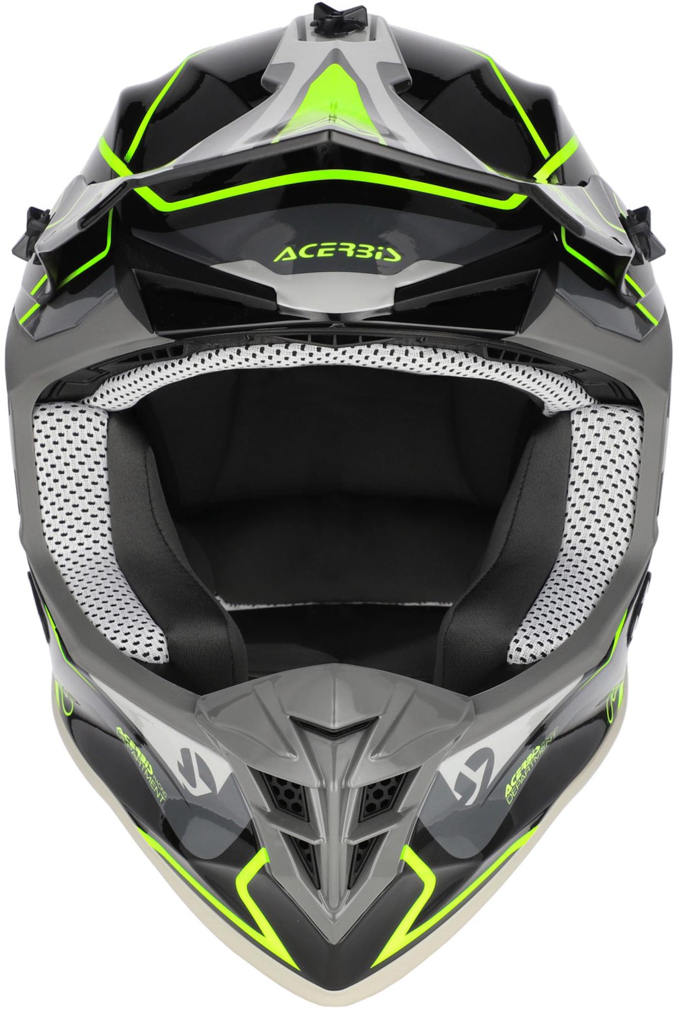 Acerbis Linear 2026 Motocrosshjelm sort/grå/fluo-gul S (55/56) Figur 4
