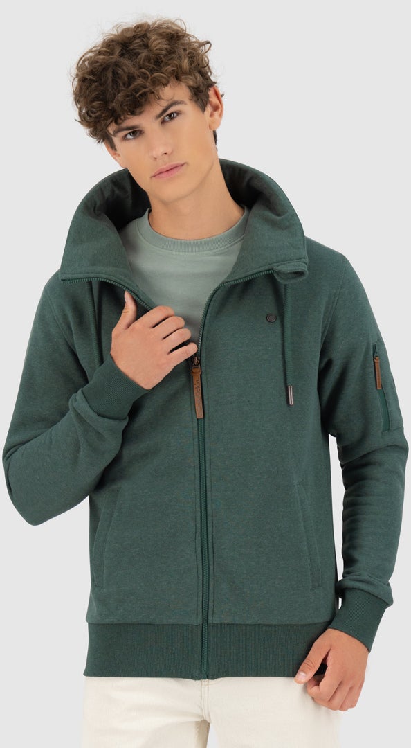 Alife And Kickin EliasAK A Zip Sweatshirt Zip Sweatshirt dark green XL Figure 2