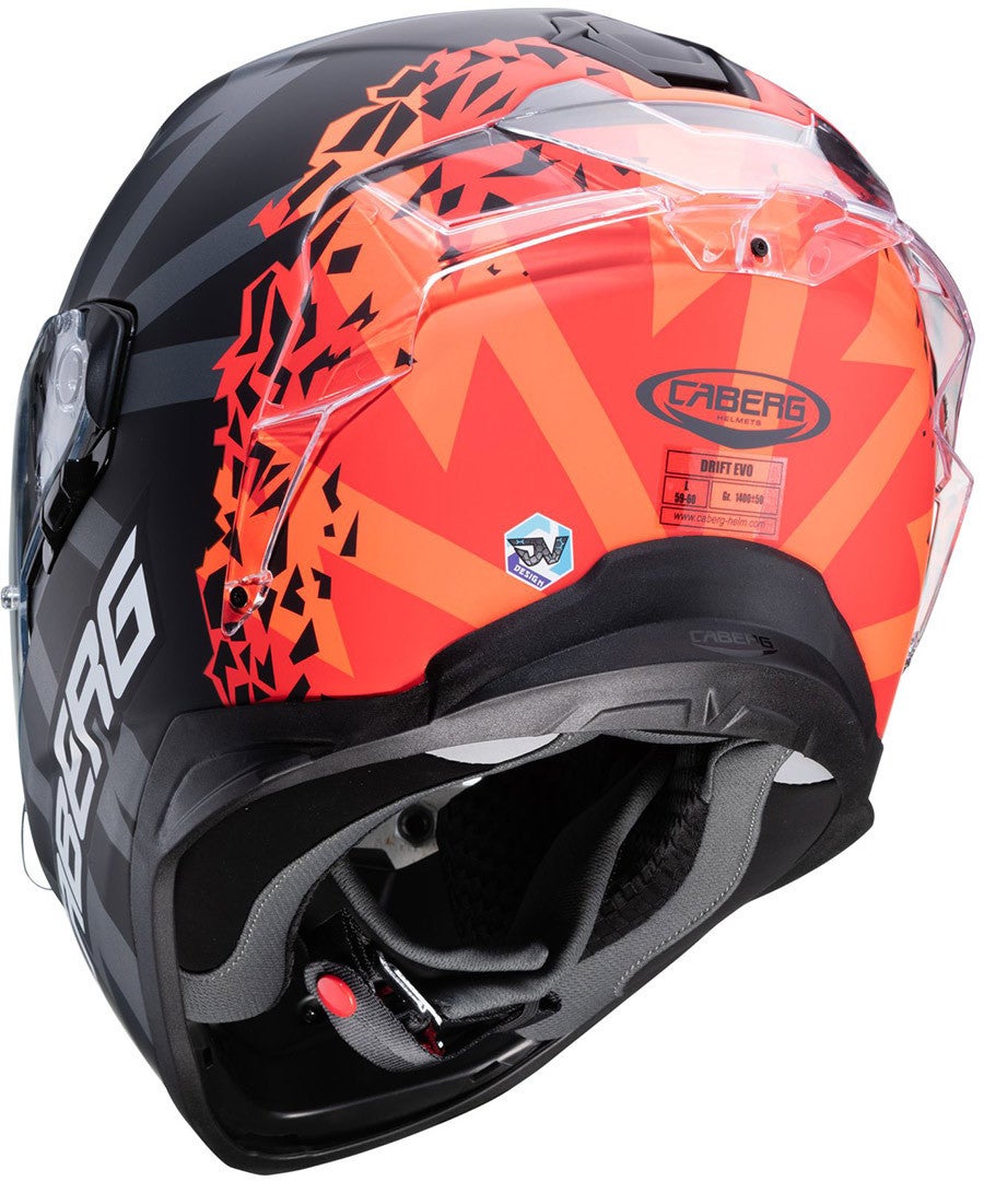 Caberg Drift Evo Storm Helm Zwart mat/rood XL (61/62) Figuur 3