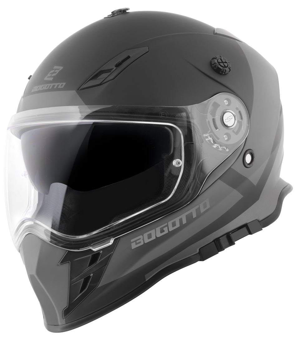 Bogotto V331 Pro Tour Casco Enduro nero/grigio L Figura 8
