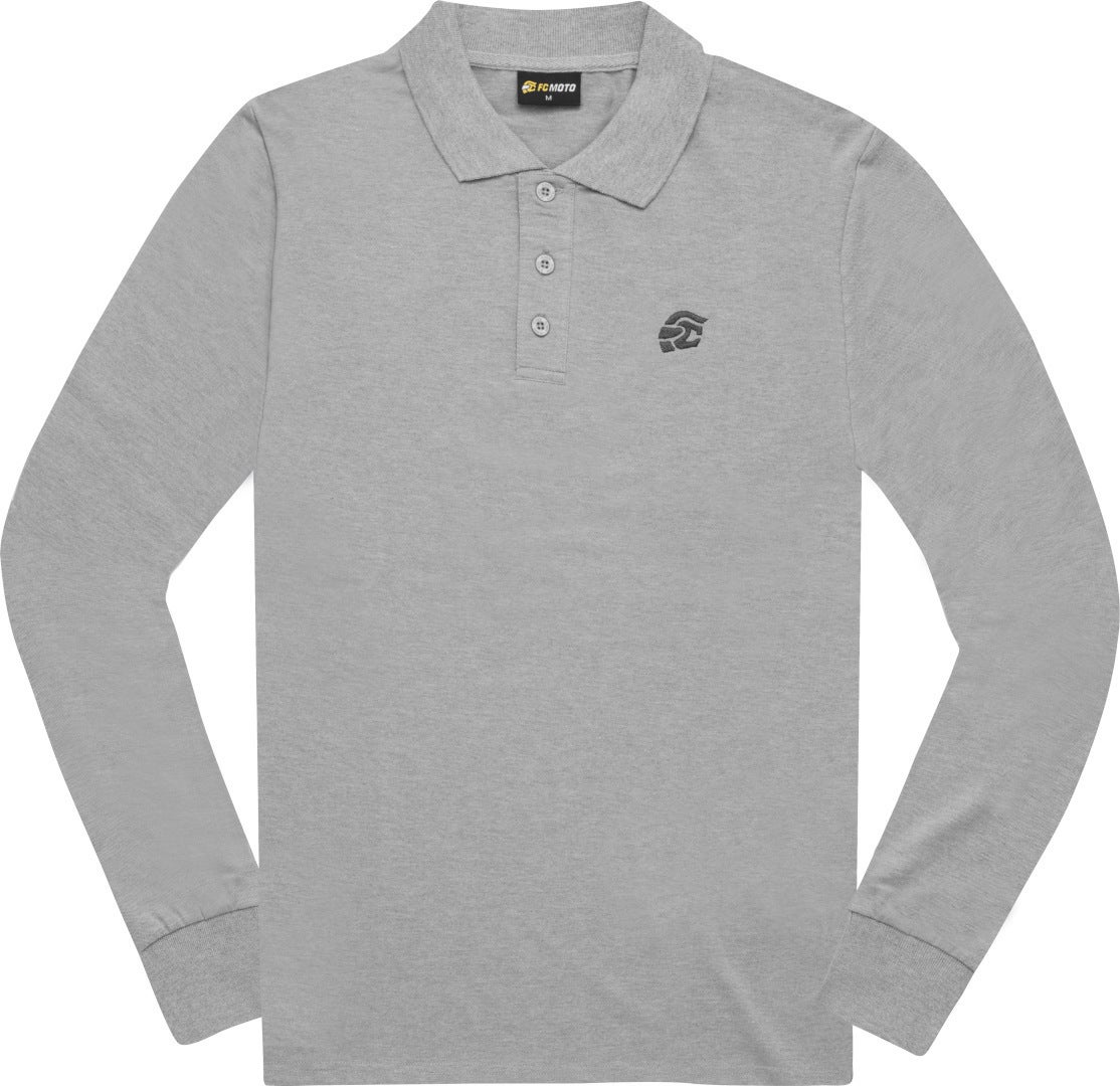 FC-Moto Long Run Polo Langarmshirt grau XL Abbildung 1