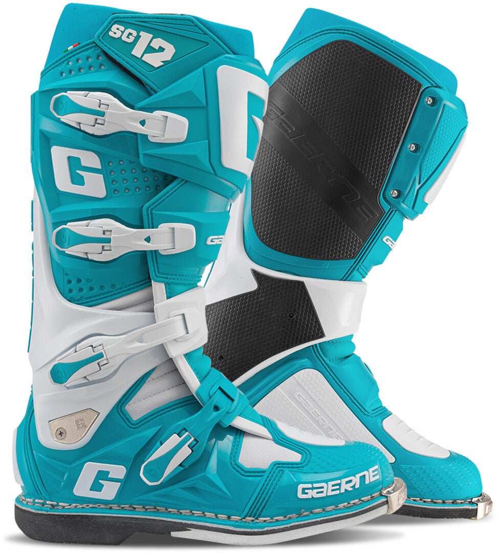 Gaerne SG-12 Botas de motocross turquesa/branco 49 Figura 1
